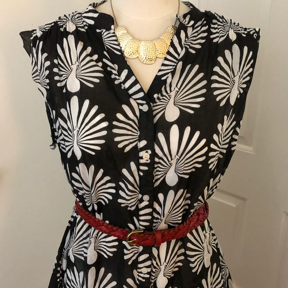 [NEW] Anthropologie Peacock Sheath Tunic/Dress